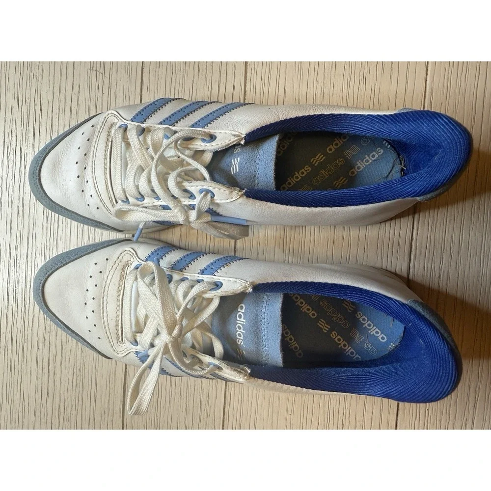 Women's  Adidas  Golf Shoes EVG 791003 Blue And‎ White Size 6.5 Spikeless